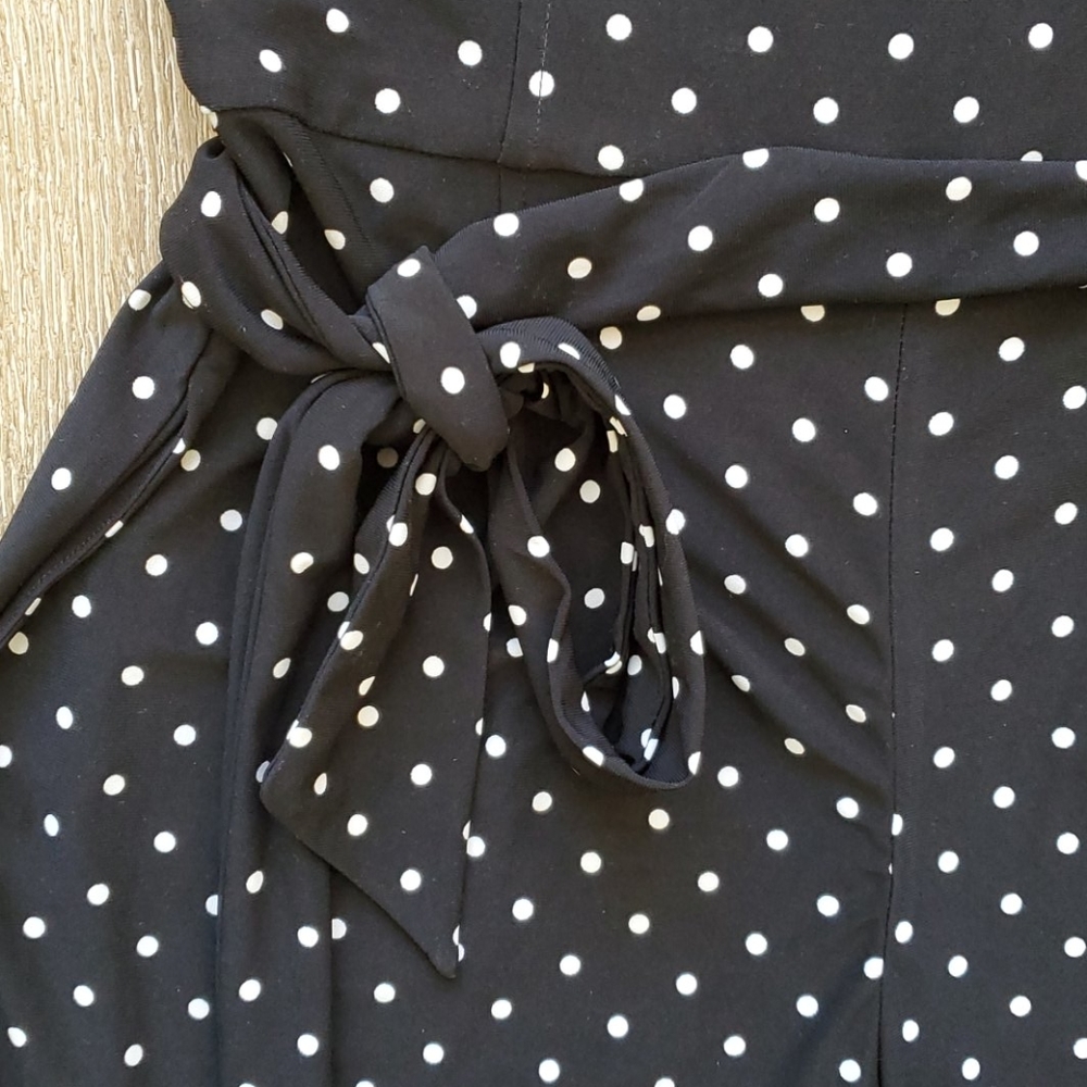 Black Ralph Lauren polka-dot jumpsuit - Picture 2 of 6